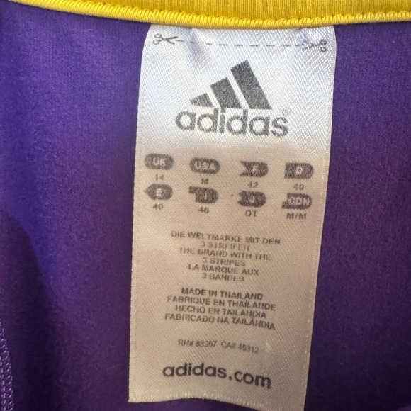 Adidas Techfit Climalite 1/4 Zip Running Hoodie - Purple/Yellow - Women’s Medium - Picture 7 of 9